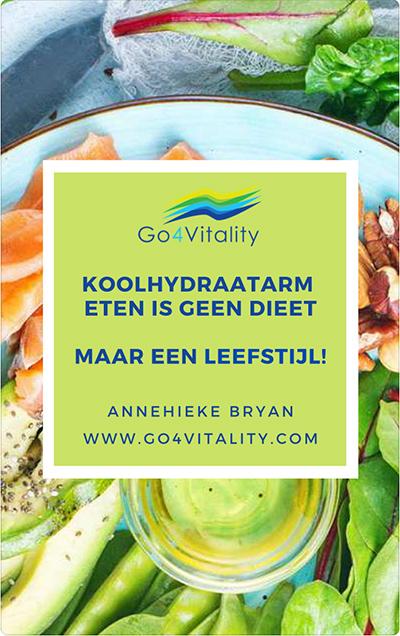 Cover van pdf e-book: Koolhydraatarm eten is geen dieet maar een leefstijl